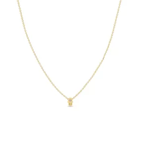 14k Itty Bitty Diamond Hamsa Necklace