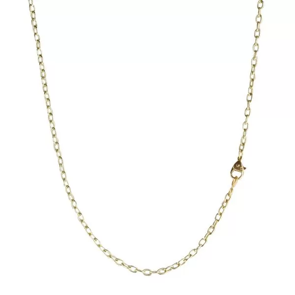 18K Gold Drawn Link Chain in 18