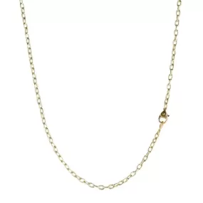 18K Gold Drawn Link Chain in 18