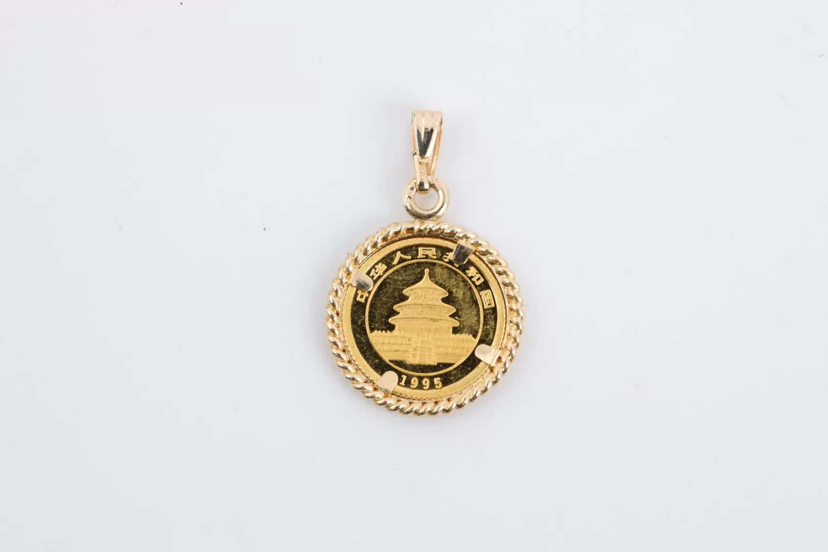 24k Yellow Gold Panda Coin Pendant (2.70g.)