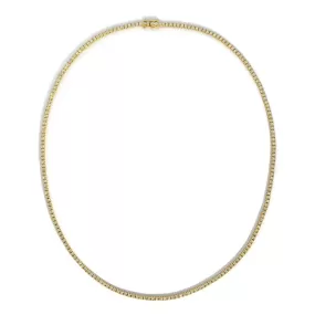 AFJ Diamond Collection - Diamond Riviere Necklace, 14k Yellow Gold