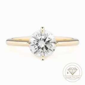 Alice Ring, Round Brilliant-Cut Diamond