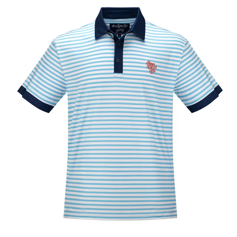 Allman Brothers Band | Performance Polo | Blue Stripe