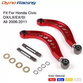 Aluminium Car Rear Camber Kits Lower Control Arm Camber Arm Kit for Honda Civic DX/LX/EX/SI FG2 FD 06-11