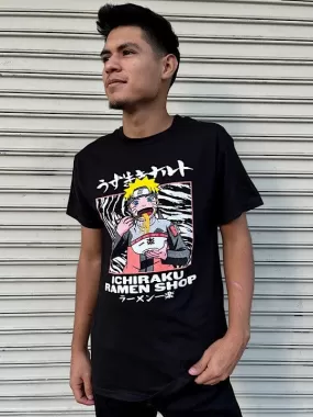 Anime  Graphic Black T-shirt