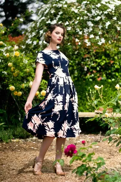 Annie Navy & Oyster Dress