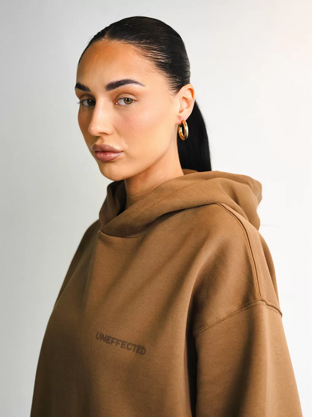 Archive Logo Oversized Hoodie - Camel