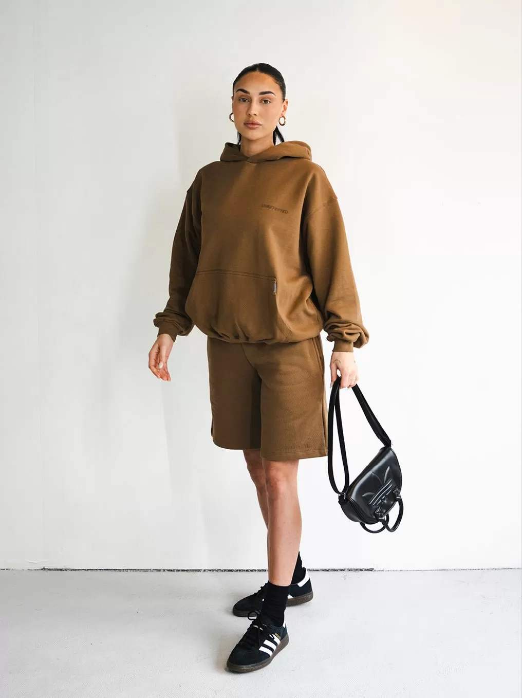 Archive Logo Oversized Hoodie - Camel