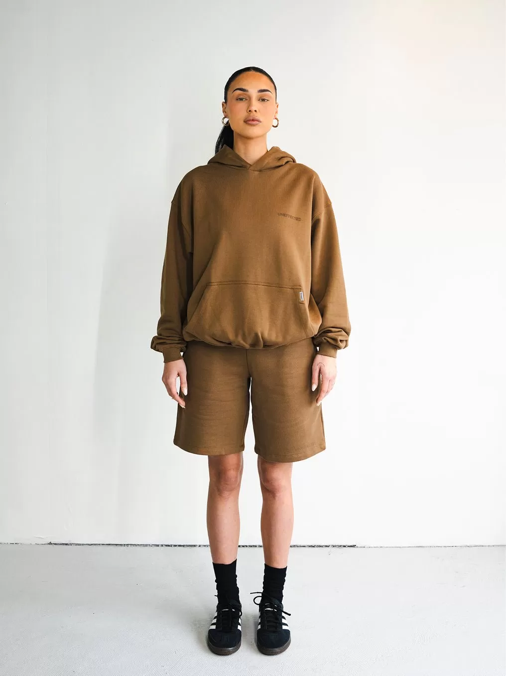 Archive Logo Oversized Hoodie - Camel