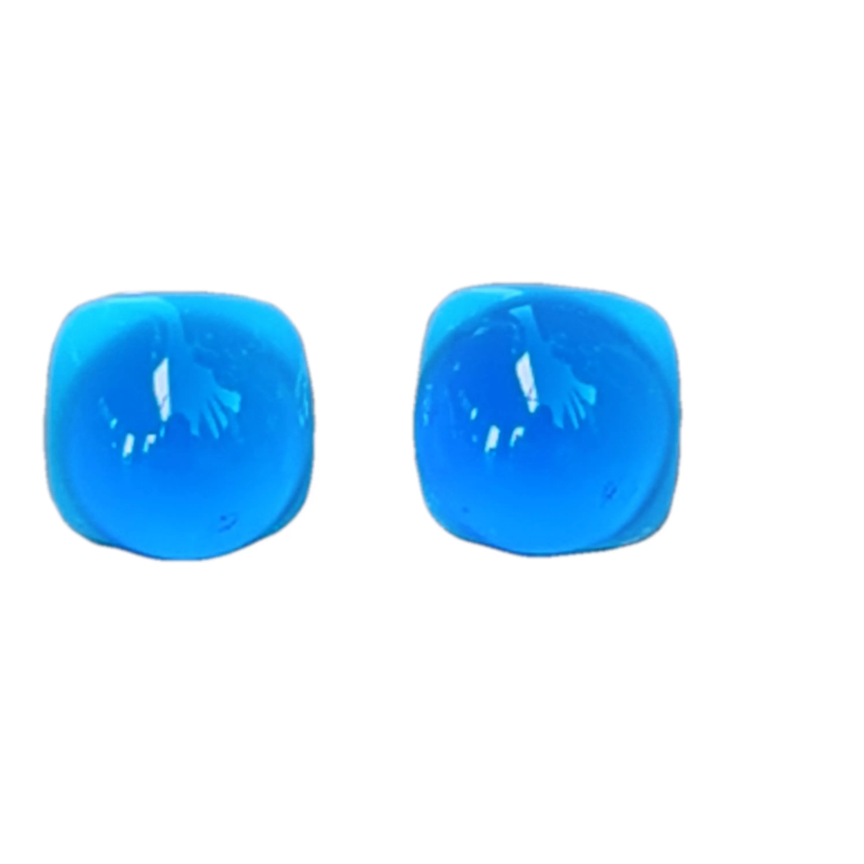 Artisan Glass stud earrings Blue