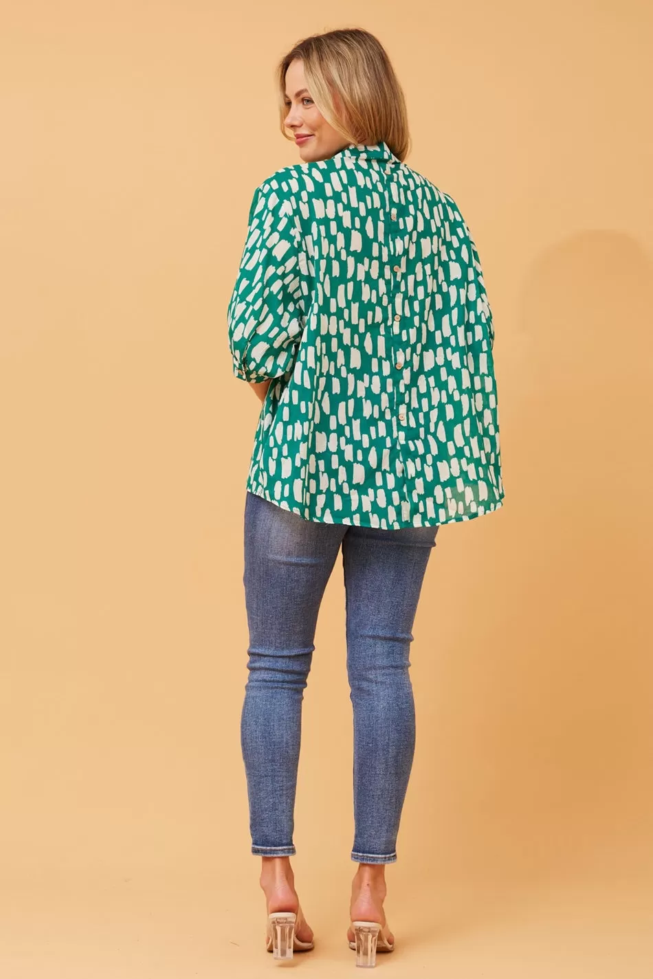 BELINA ABSTRACT PRINT SHIRT