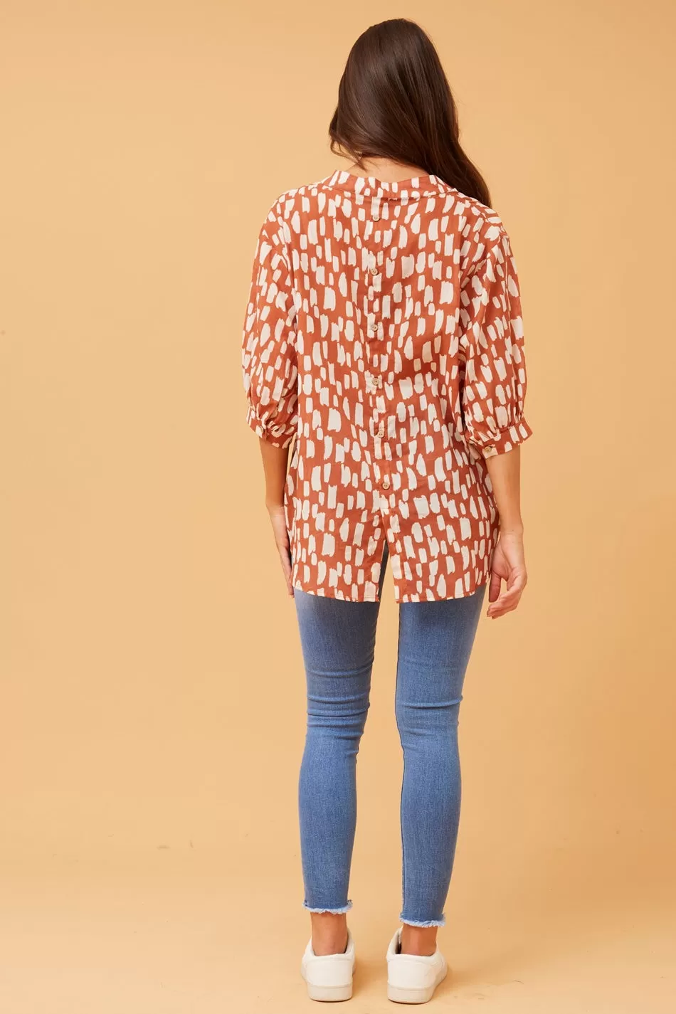 BELINA ABSTRACT PRINT SHIRT