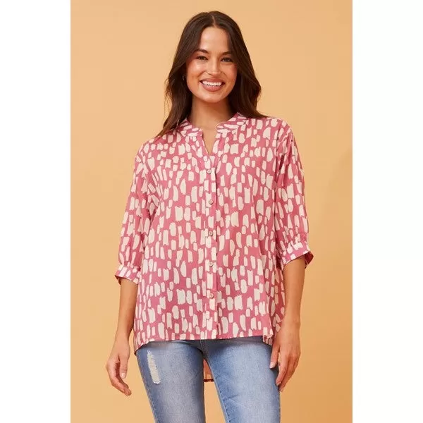 BELINA ABSTRACT PRINT SHIRT