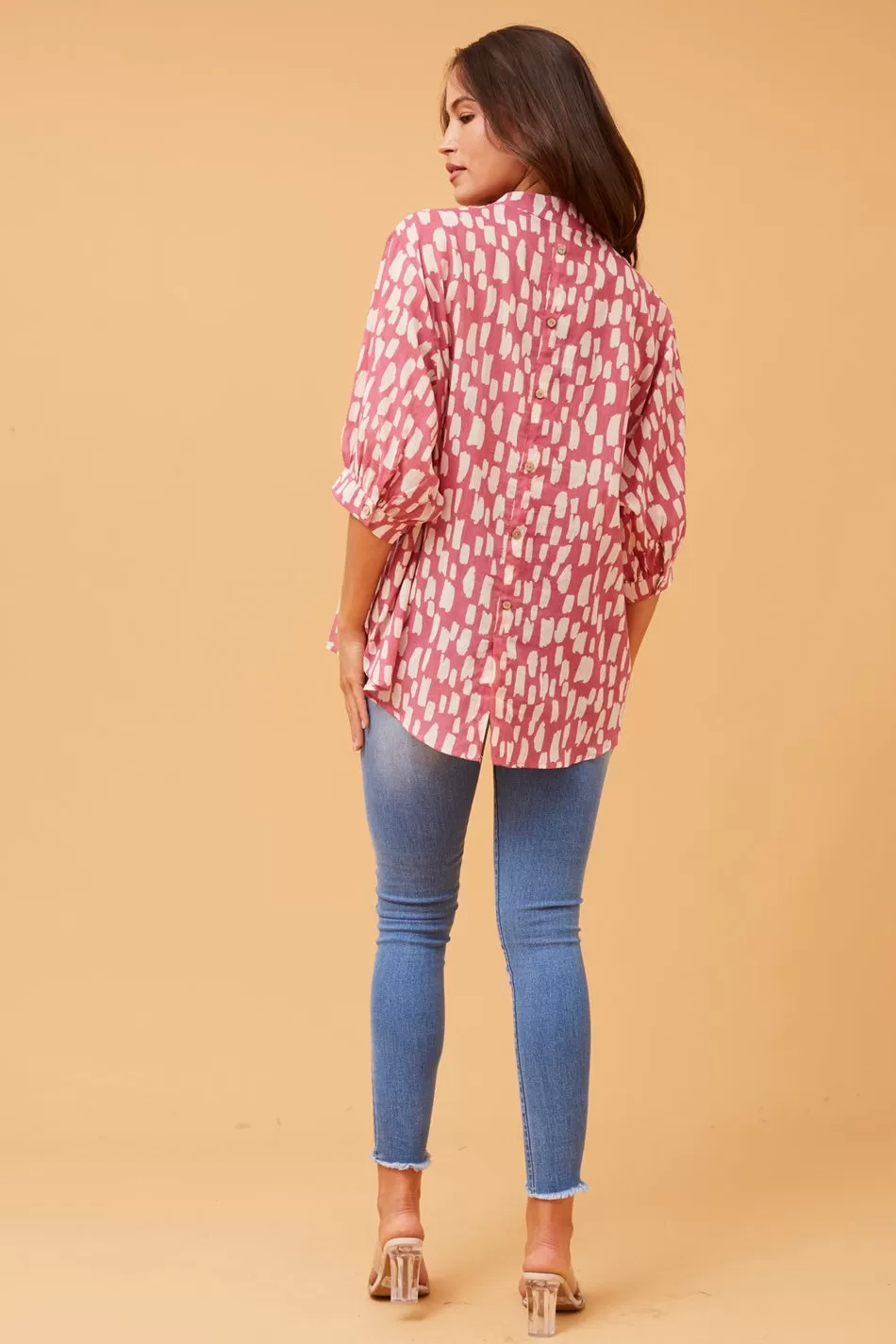 BELINA ABSTRACT PRINT SHIRT