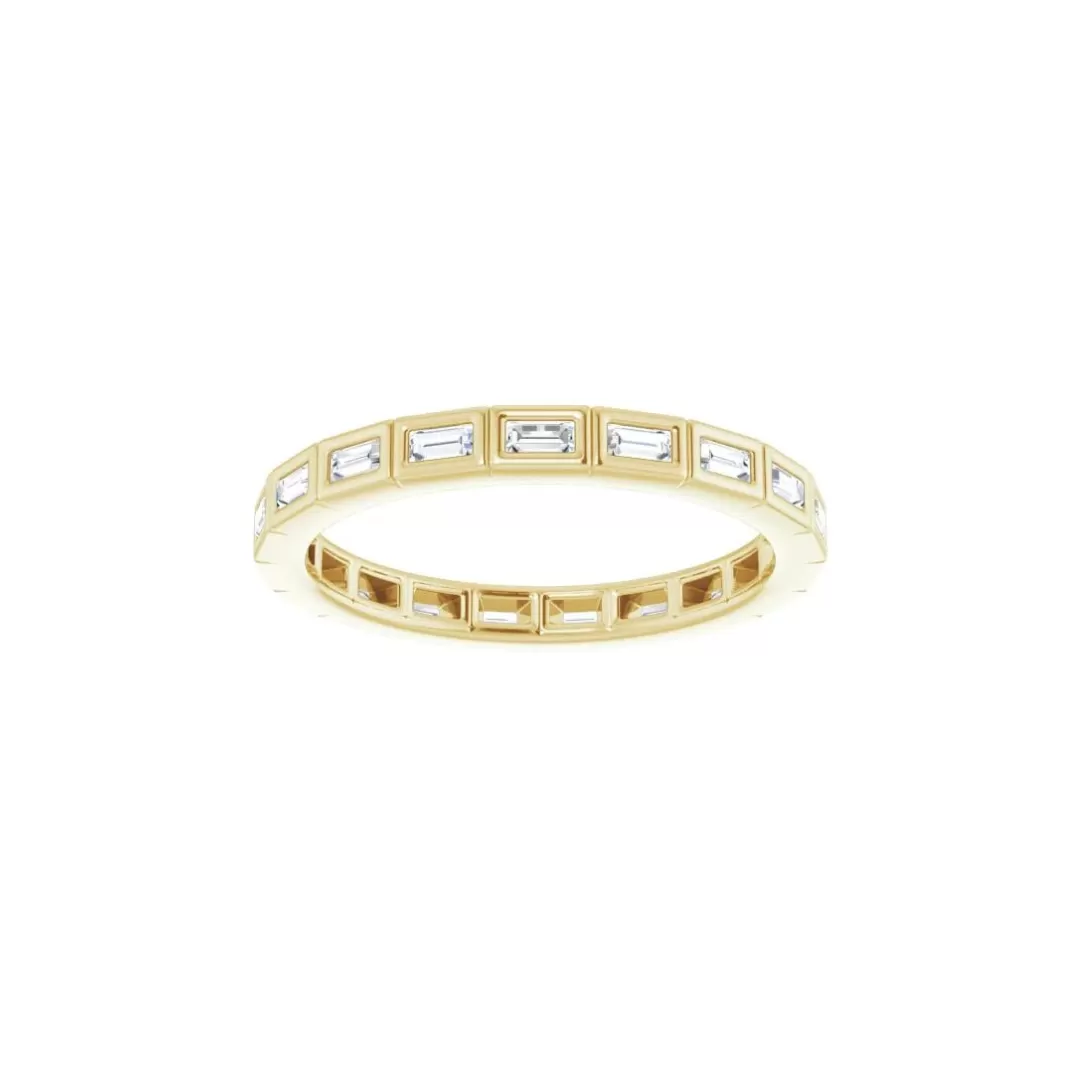 Bezel Set Baguette Diamond Ring