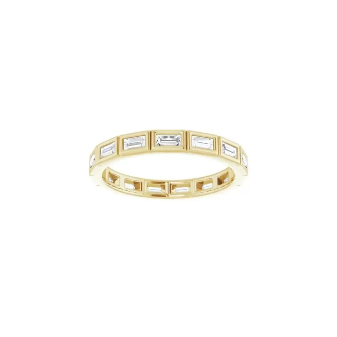 Bezel Set Baguette Diamond Ring