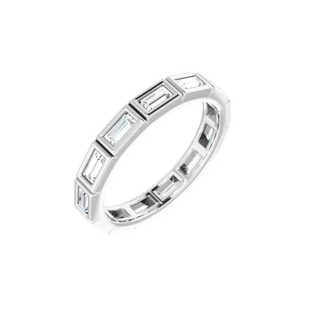 Bezel Set Baguette Diamond Ring