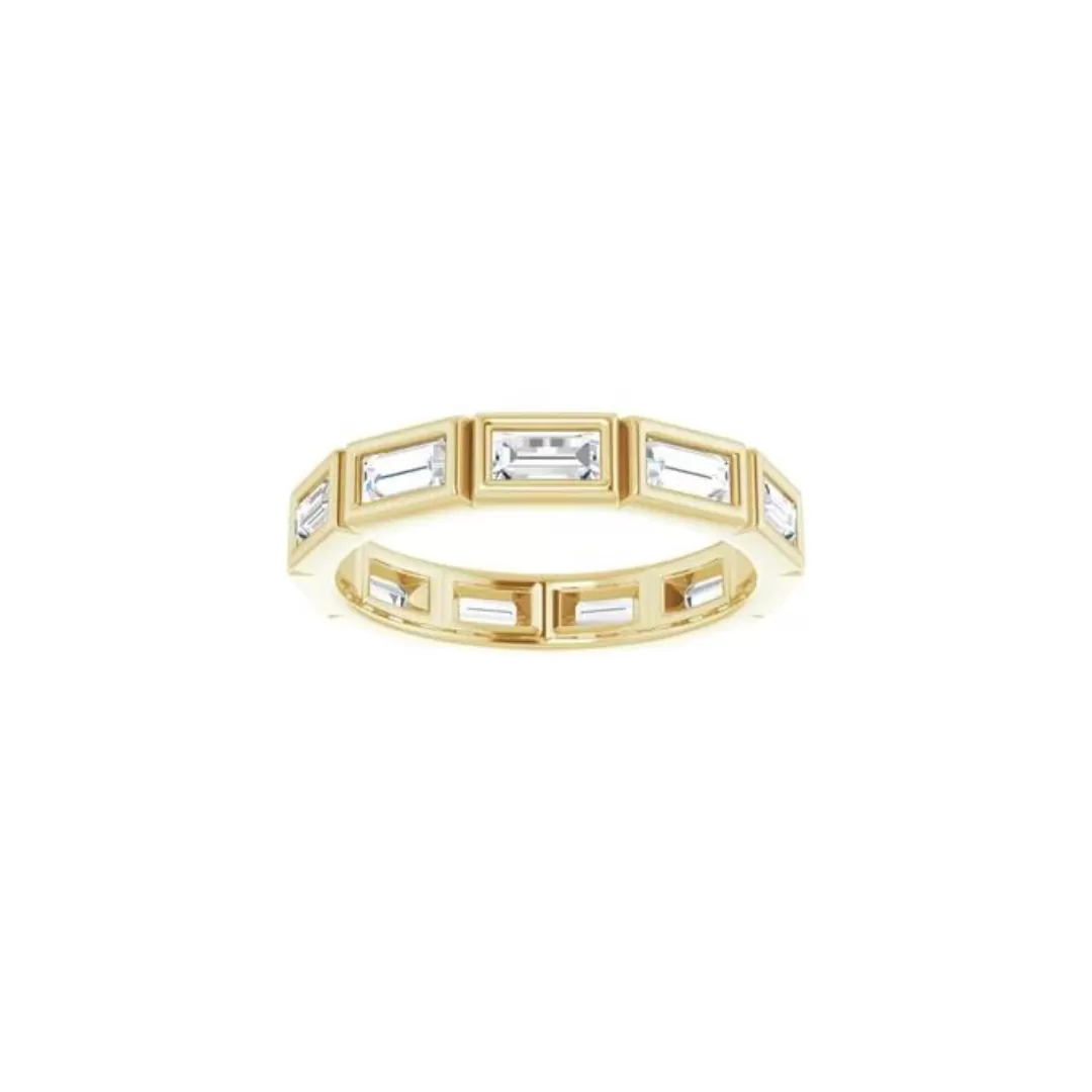 Bezel Set Baguette Diamond Ring