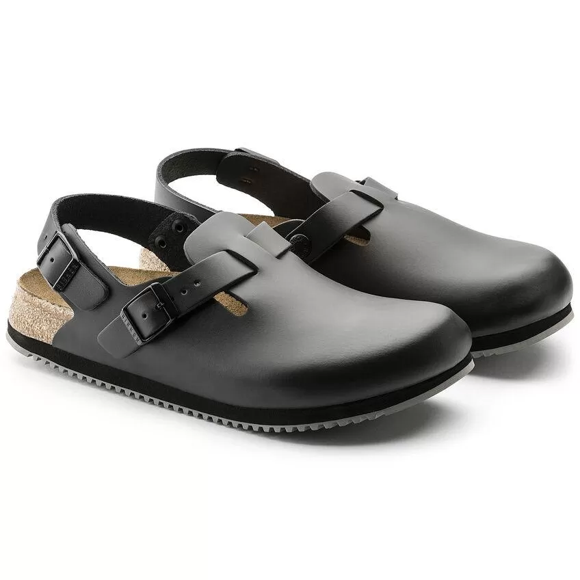 Birkenstock Men's Tokio Supergrip Black Leather