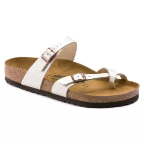 Birkenstock Women's Mayari Birko-Flor (Graceful Pearl White - Wide Fit)