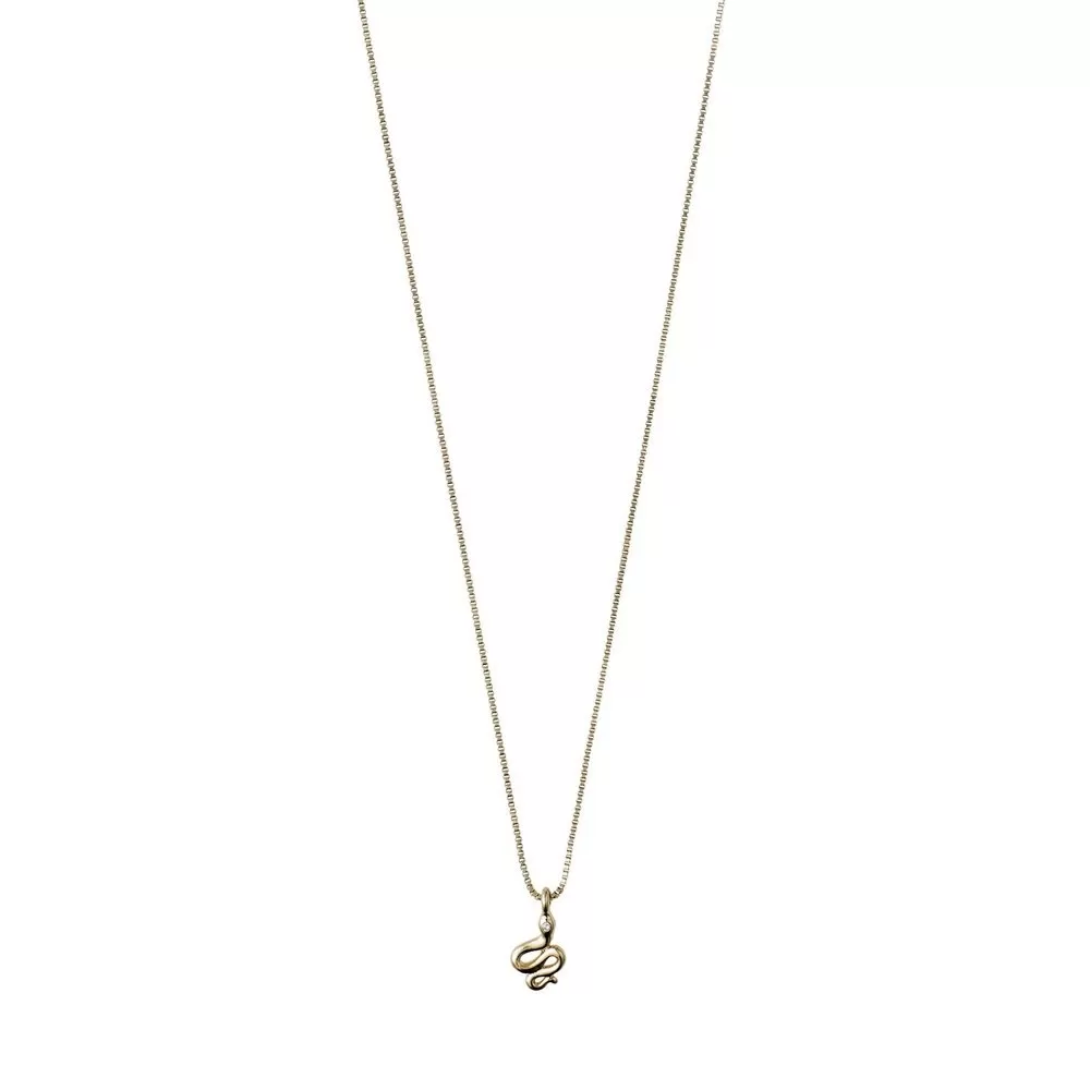 Blaze Gold Plated Crystal Necklace