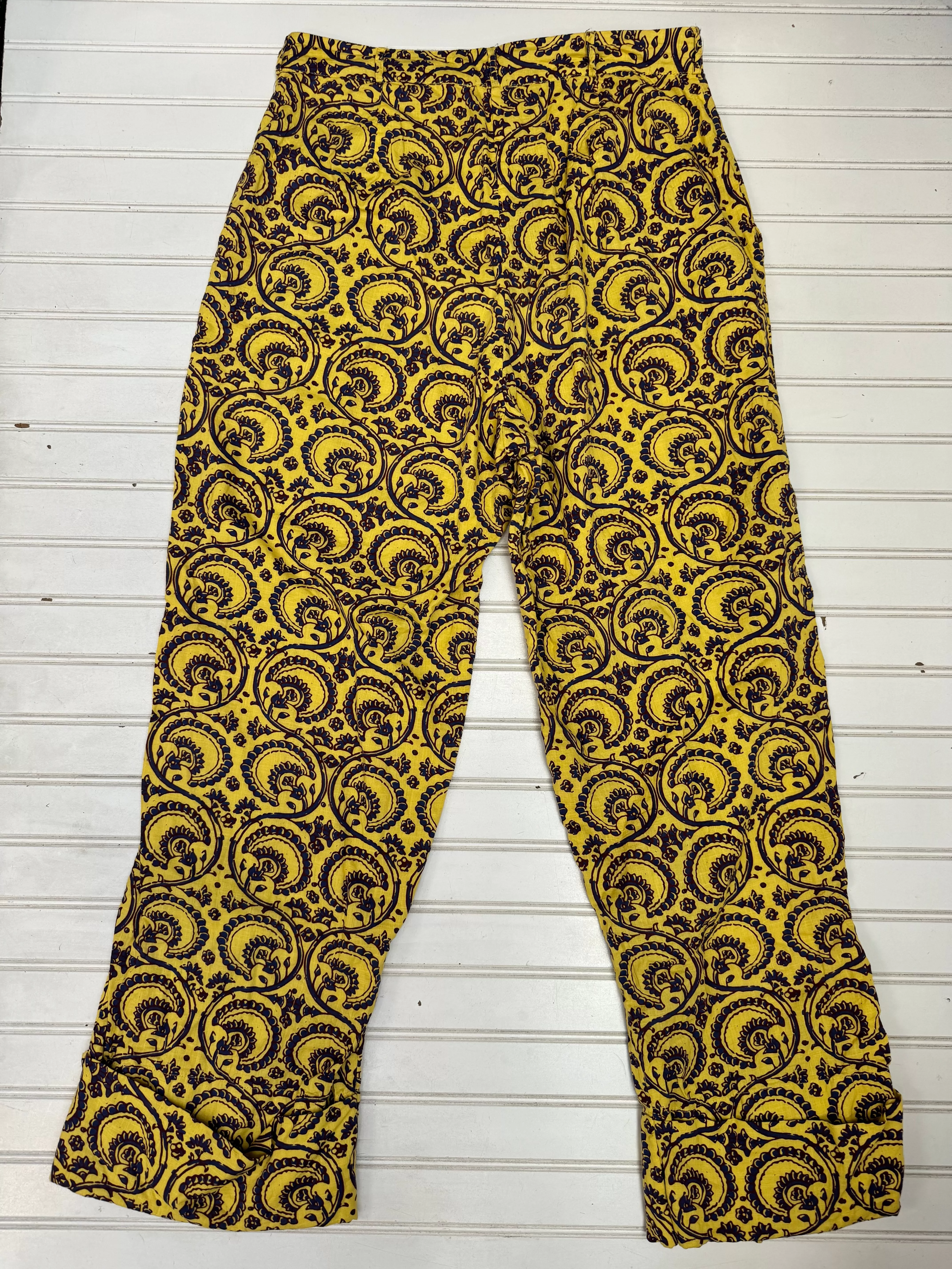 Blue & Yellow Pants Other Let Me Be, Size M