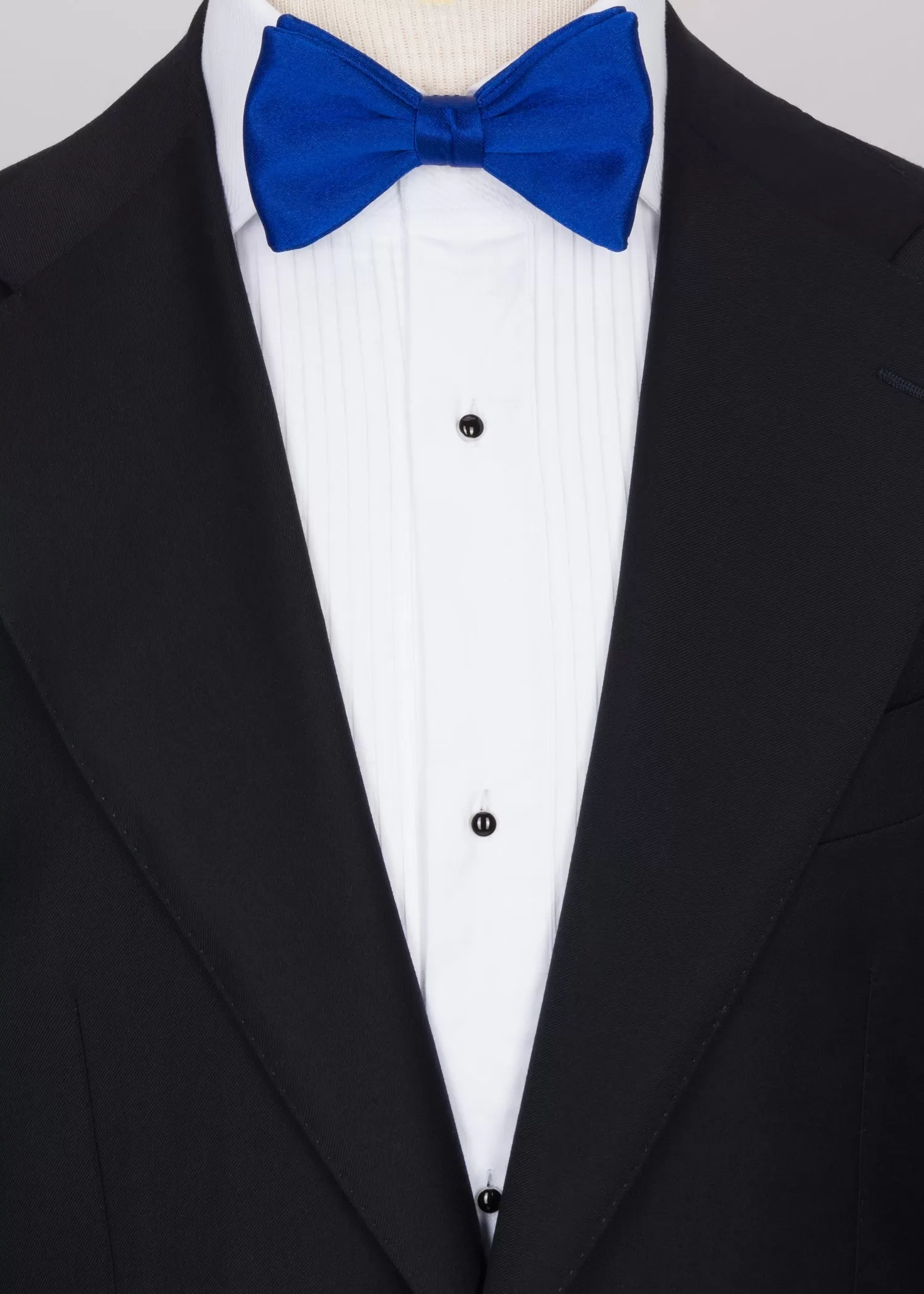 Blue Grenadine Silk Bow Tie