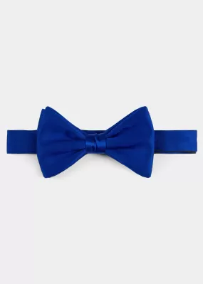 Blue Grenadine Silk Bow Tie