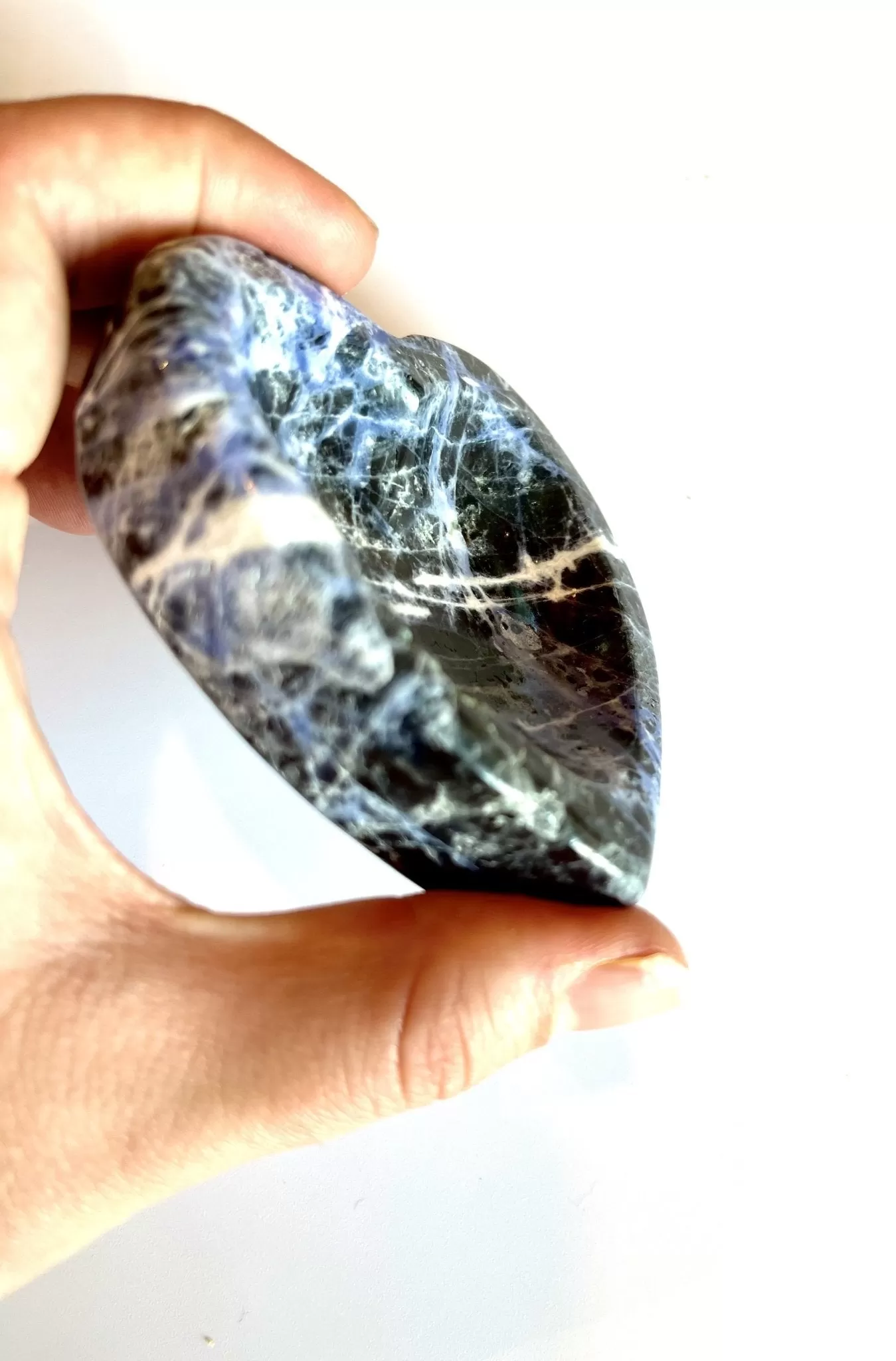 Blue Heart Line Sodalite Dish