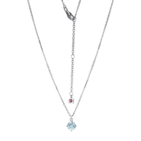 Blue Topaz Birthstone Necklace