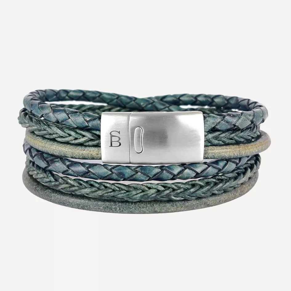 Bonacci Leather Bracelet Green