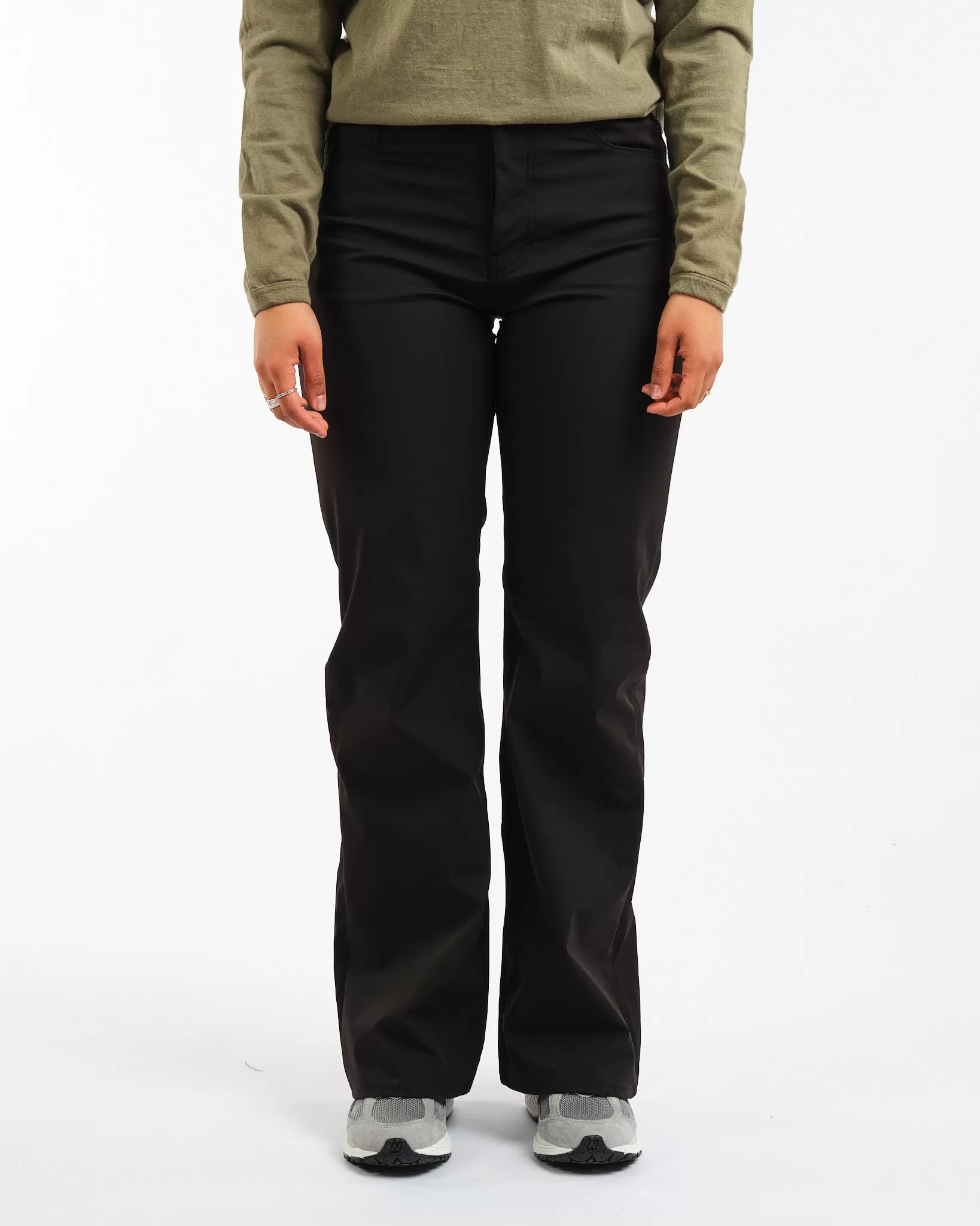 Boot Cut Black Muted Scuba