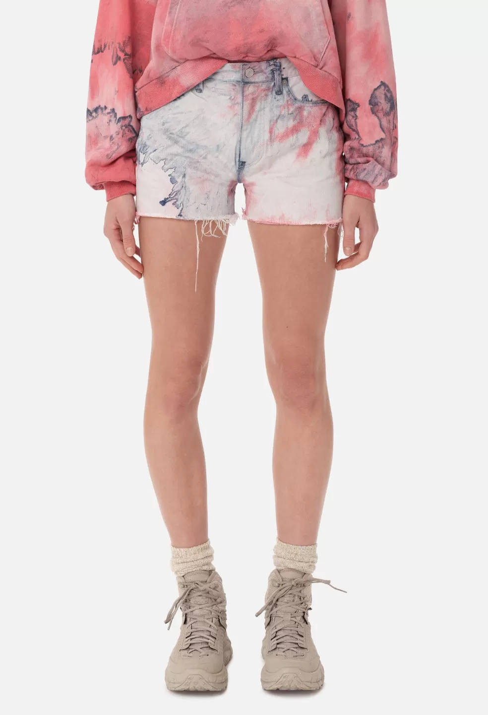 Brady Denim Shorts / Spin Art