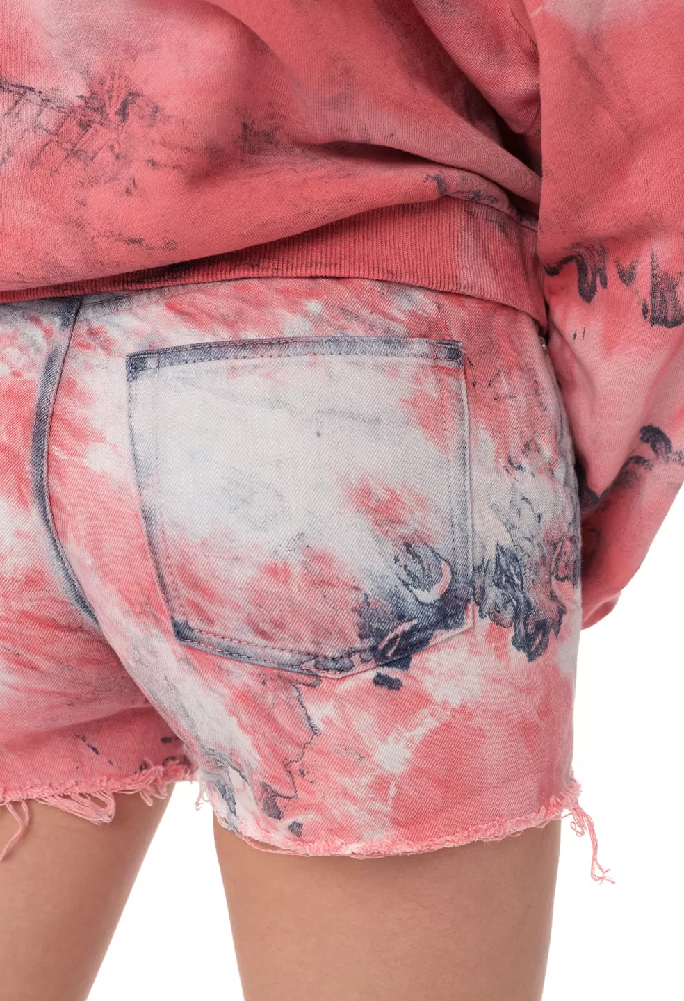 Brady Denim Shorts / Spin Art