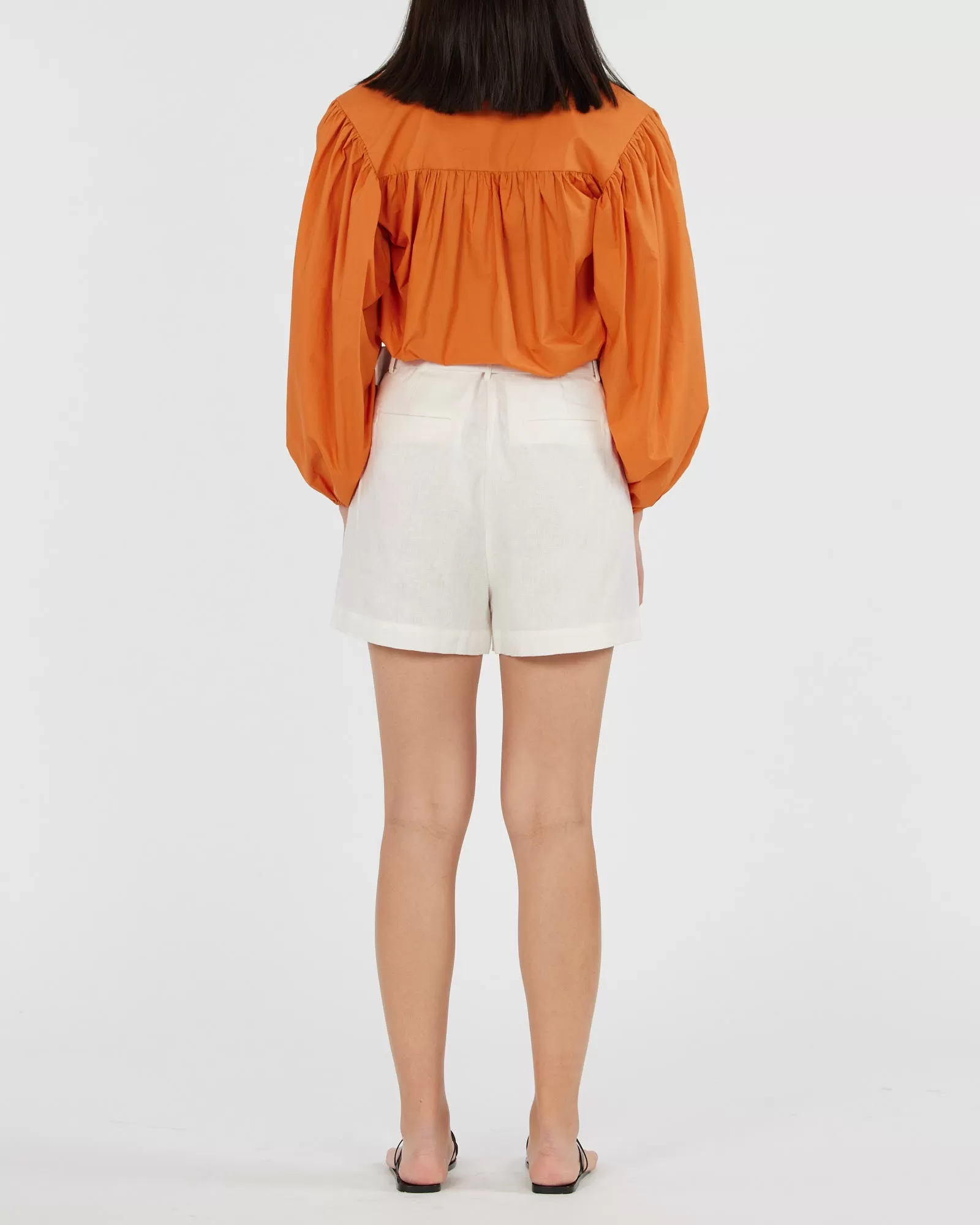 Brydie Linen Short - White