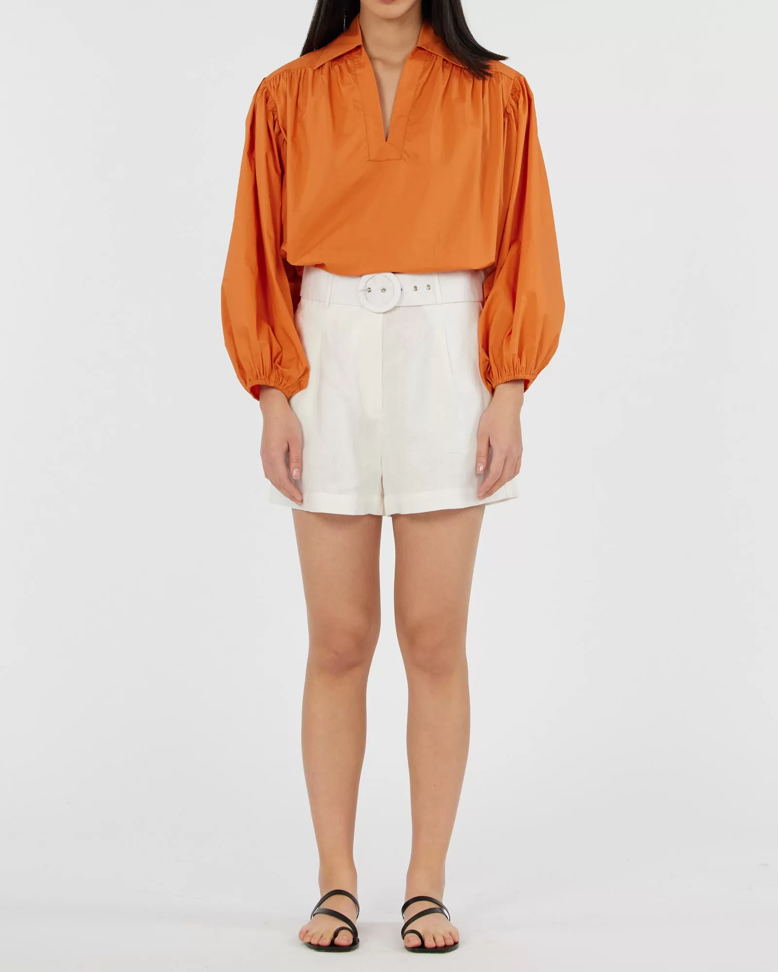 Brydie Linen Short - White