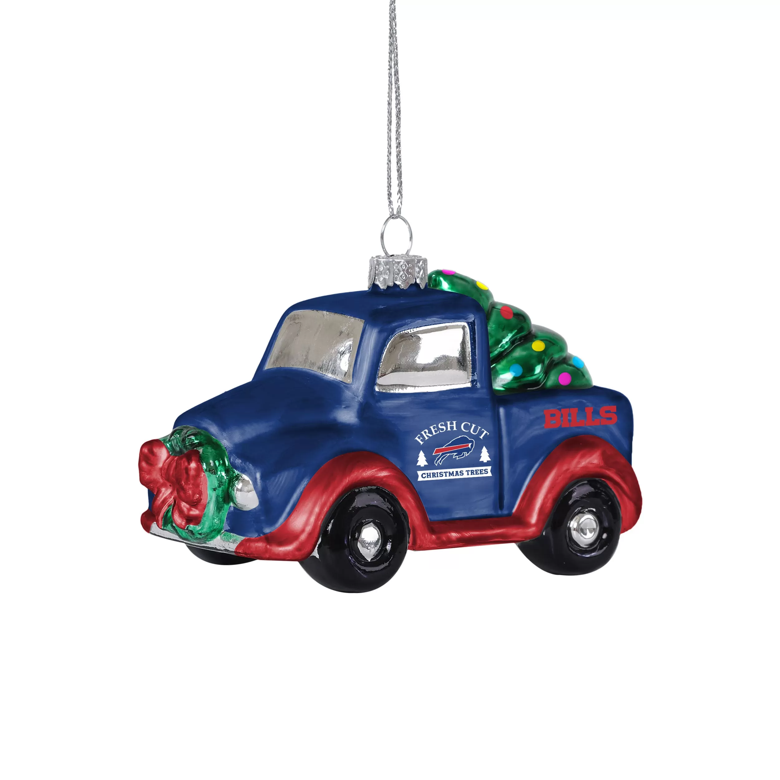 Buffalo Bills Blown Glass Truck Ornament