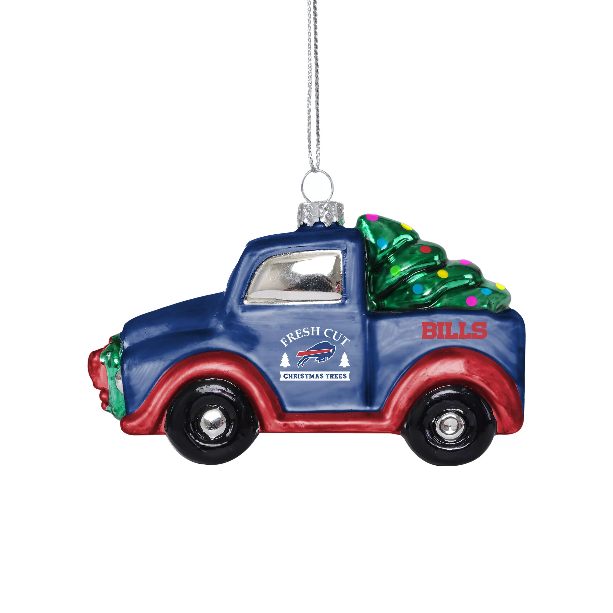 Buffalo Bills Blown Glass Truck Ornament