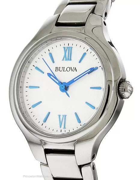 Bulova Womens Classic Watch - Silver / White Dial - Stainless Steel Bracelet