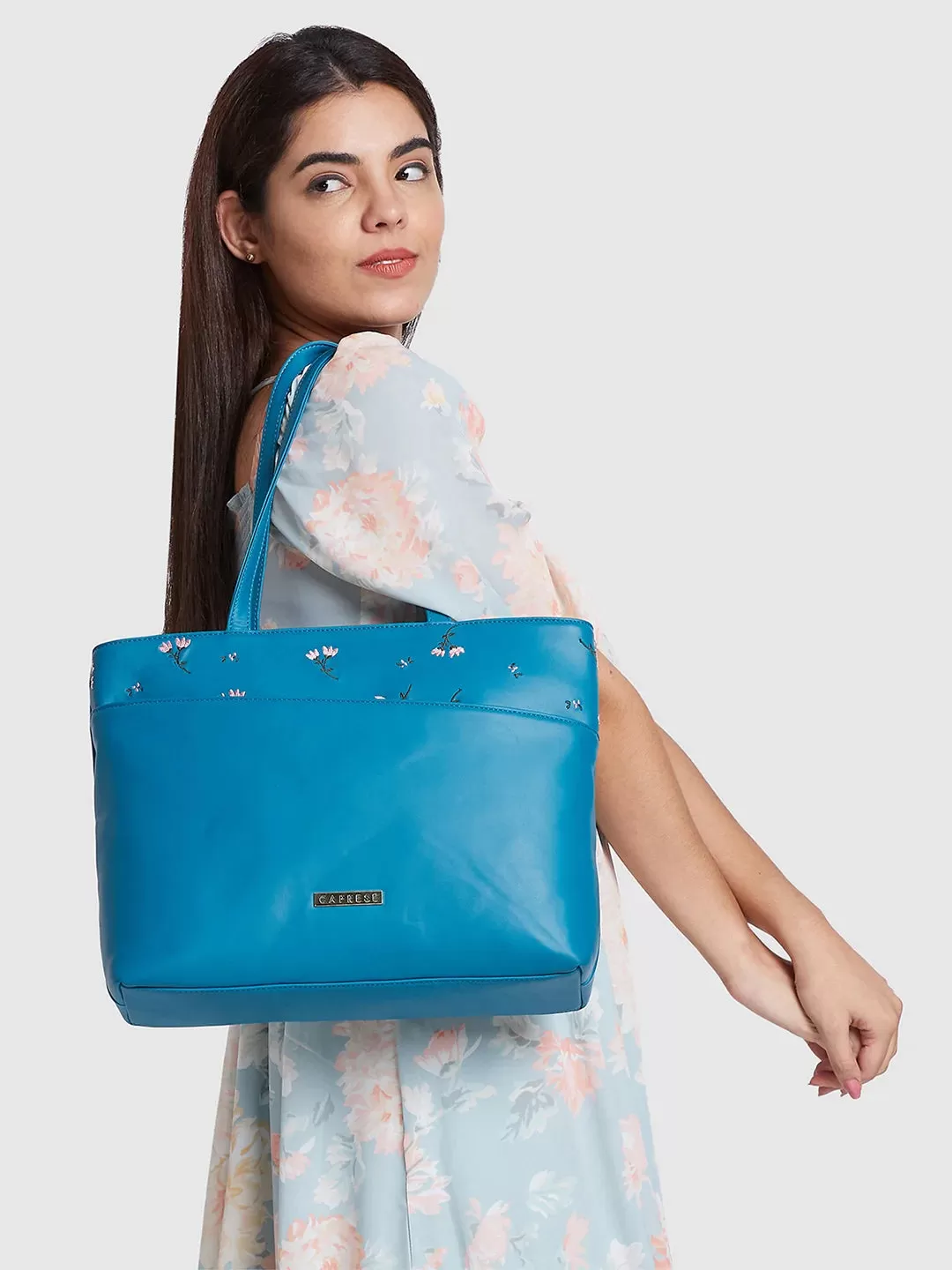 Caprese Adah Tote Large Teal