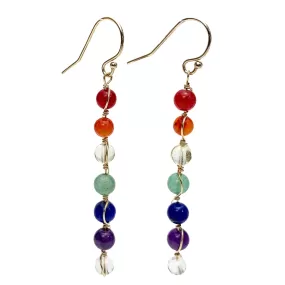 Chakra Earrings with Gold Filled French Ear Wires