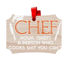 Chef Plywood Ornaments (Round, Berlin)