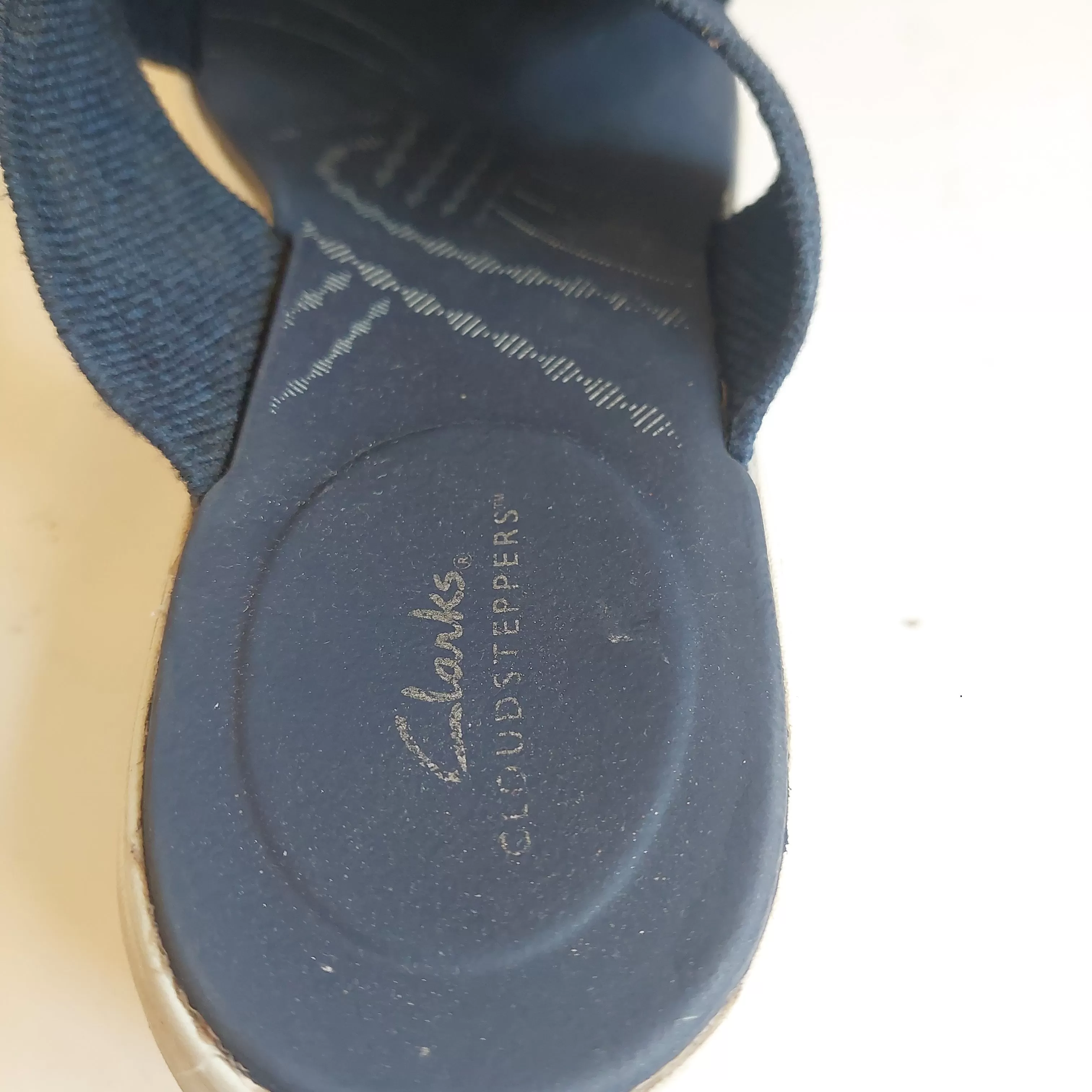 Clark's Blue Fabric CloudStepper Slippers | Pre loved |