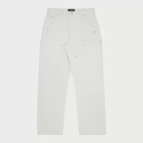 Classic Canvas Double Knee (White)