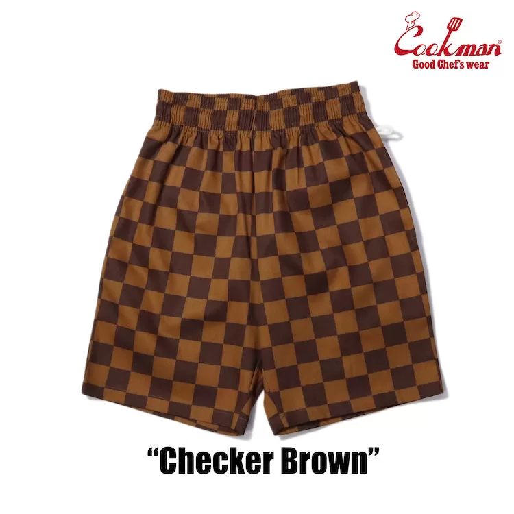 Cookman Chef Short Pants - Checker : Brown