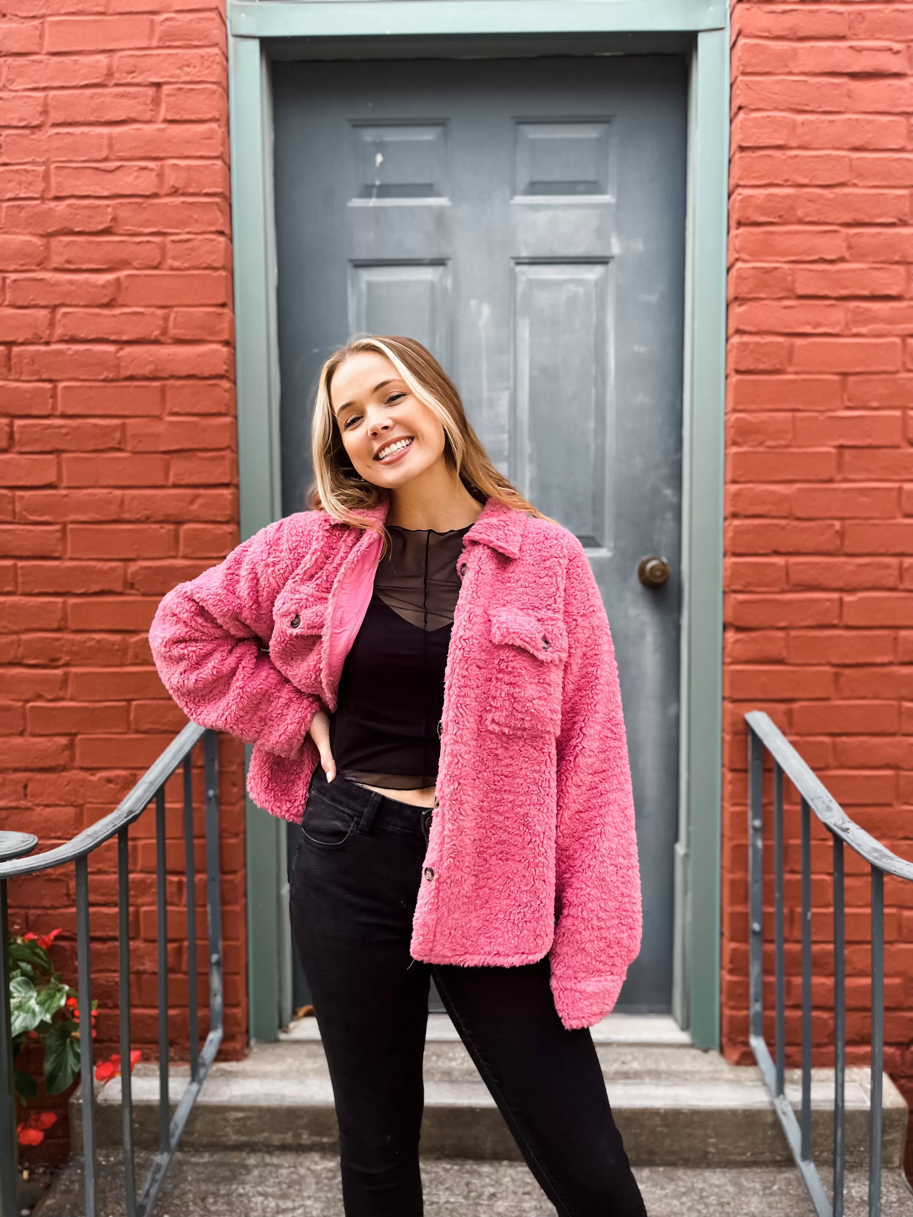 Cotton Candy Teddy Jacket