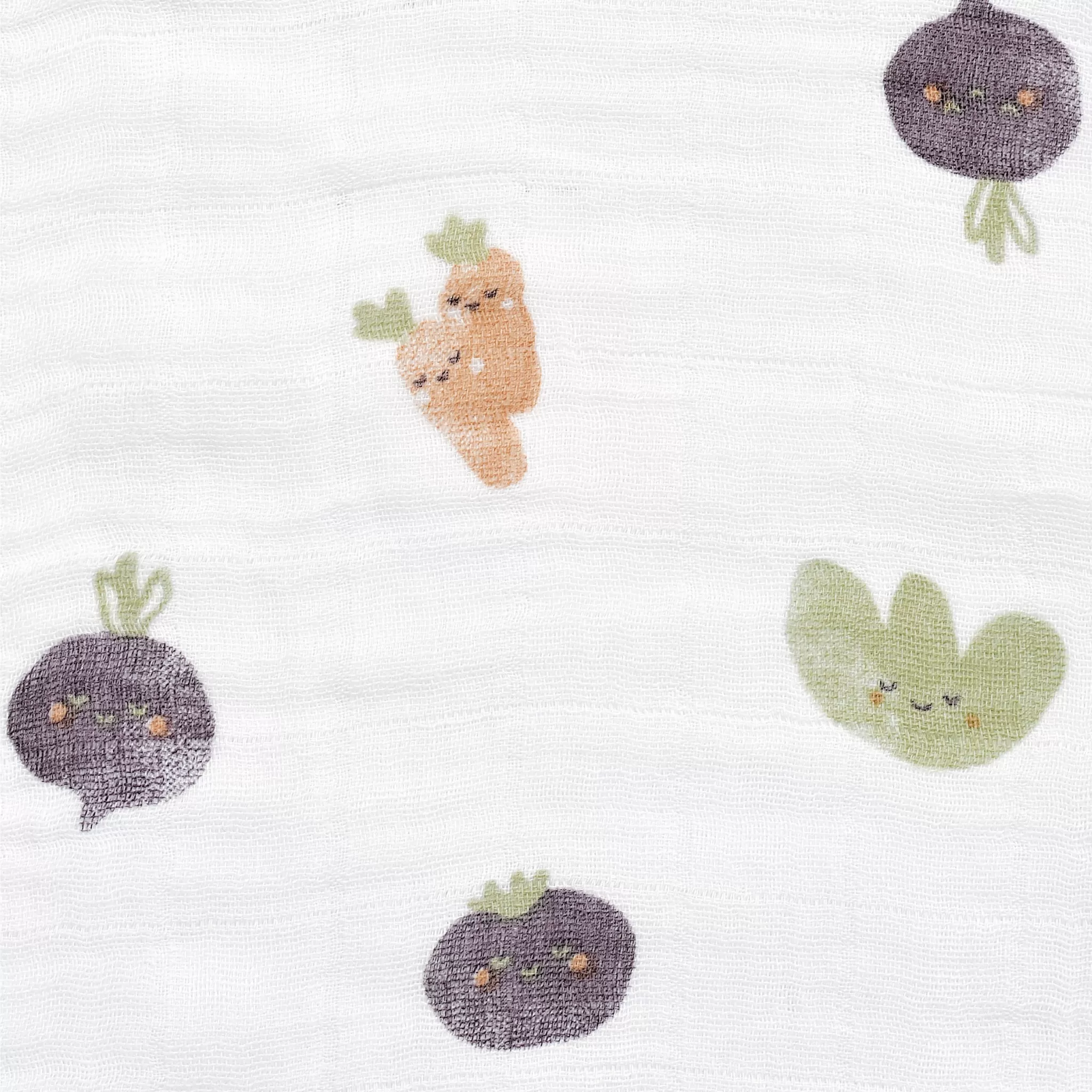 Cotton muslin swaddle - Veggies