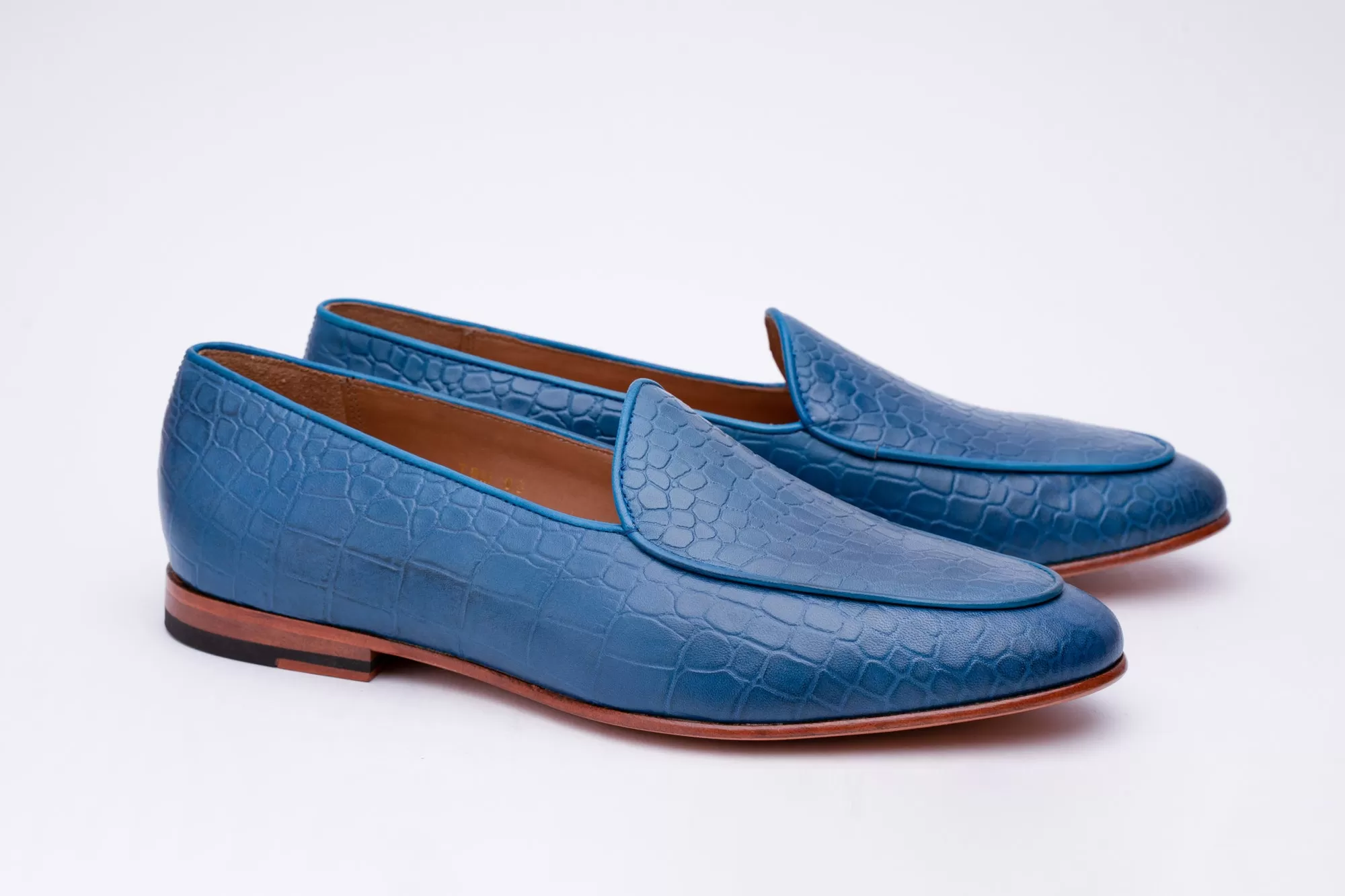 Croc Print Belgian Loafer-C BL