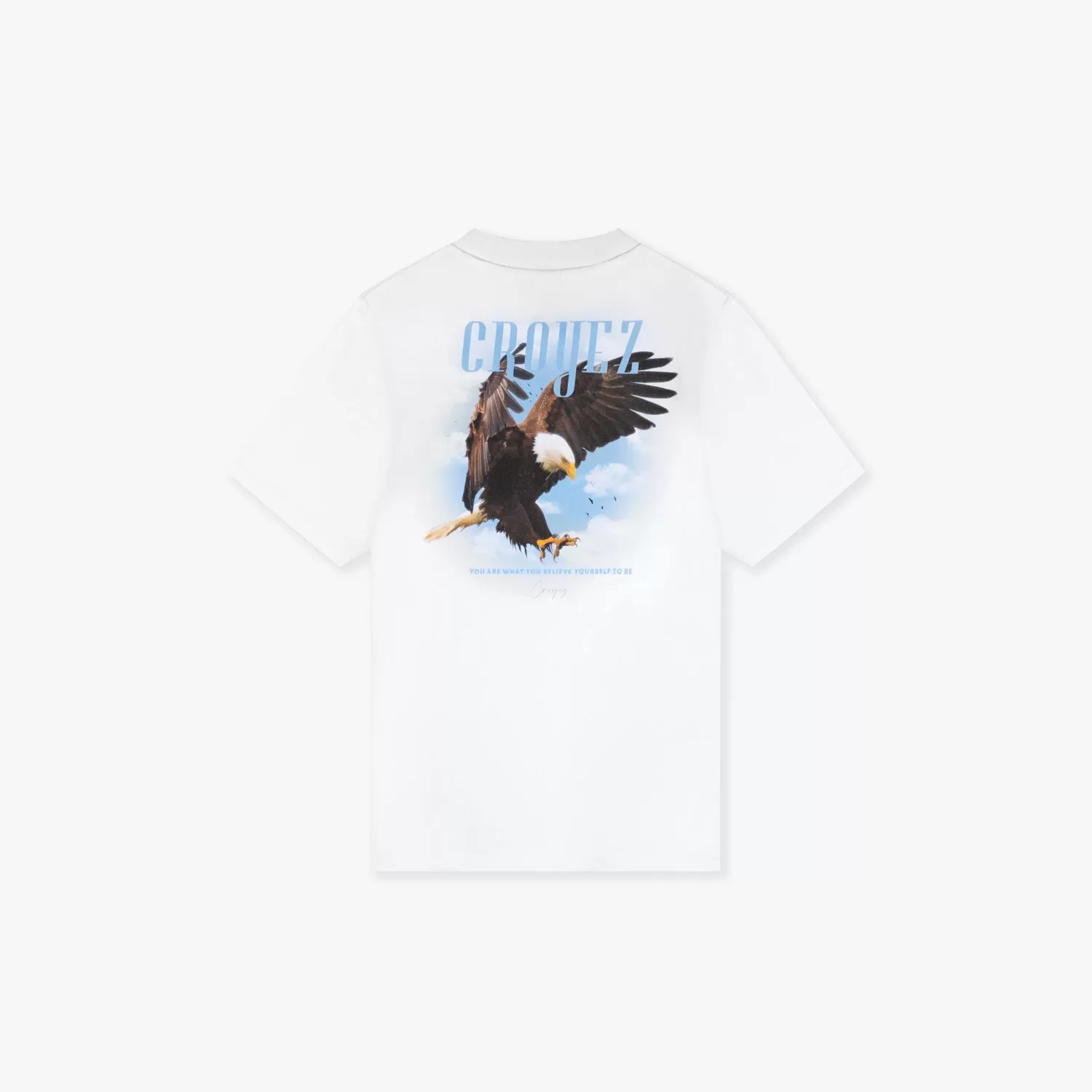 CROYEZ EAGLE T-SHIRT V2 - WHITE/ LIGHT BLUE