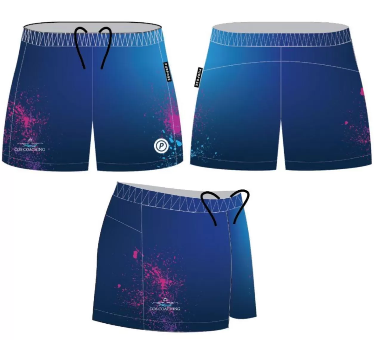 [CUSTOM BY PURPOSE] COS Coaching 4 Inch Running Shorts (Women)